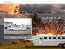 Tablet Screenshot of bluegrasstruckandtrailer.com